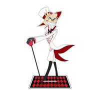 Xinchangda Hazbin Hotel Anime Figure Acrylic Stand Alastor/Angel Dust/Charlie Morningstar/Vaggie Model Statue Desktop Display Standing Figures