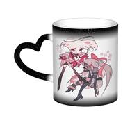 Xinchangda Hazbin Hotel Colour Changing Mug Anime Alastor/Angel Dust/Charlie Morningstar Magic Mark Cup Ceramic Coffee Cup Tea Cup Creative Gifts