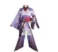 Xinchangda Hu Tao Cosplay Costume Game Characters Raiden Ei Cosplay Outfit Long Tail Tassels Full Set with Hat Wig Halloween Party Uniforms Dress Up