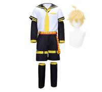 Xinchangda Kagamine Len Cosplay Costume Kagamine Rin Miku Anime Cosplay Full Set Halloween Christmas Party Uniforms Outfit Suit