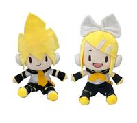 Xinchangda Kagamine Rin Soft Figure Anime Stuffed Figure Kagamine Len Pillow Cartoon Character Soft Pillow Home Sofa Decoration Collectibles