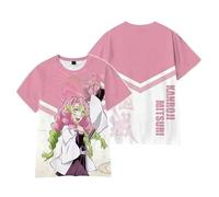 Xinchangda Kamado Tanjiro T Shirt Summer 3D Printed Kamado Nezuko/Kochou Shinobu Anime Short Sleeve T-Shirt Fashion Casual Tops Manga Gifts
