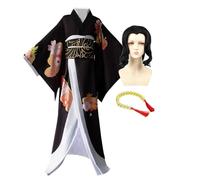 Xinchangda Kanroji Mitsuri Cosplay Costume Japan Mitsuri Kimono Robe Suit with Cloak Coat Halloween Outfit Uniform Costume Anime Role Play for Women