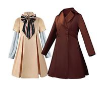 Xinchangda M3GAN Costume Dress Horror Movie Megan Doll Cosplay Costume Fancy Dress Full Set Halloween Carnival Party Outfit for Adult Women Girls