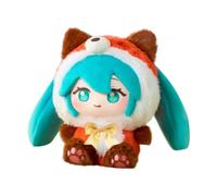 Xinchangda Miku Plush FIgure Anime Miku Plush Pillow PP Cotton Pendant Keychain Soft Character Cute Anime Backpack Charm Cartoon Mini Plushies Pillow Sofa Car Decor