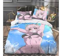 Xinchangda My Hero Academia Bedding Set, MHA Midoriya Izuku/Todoroki Shouto/Bakugō Katsuki/Uraraka Ochako Duvet Cover Set Microfiber Bedding Quilt Cover Pillowcases