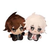 Xinchangda Nagito Komaeda Pillow Figure Anime Naegi Makoto Cute Stuffed Cushion Pillow Anime Peripheral for Fans 10CM