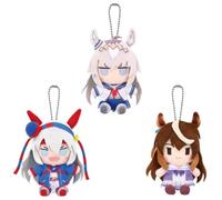 Xinchangda Oguri Cap Plush Figure Keychain Pendant Anime Tamamo Cross Soft Stuffed Figure Keyring Cute Cartoon Bag Pendant Car Sofa Decoration Gifts 12CM