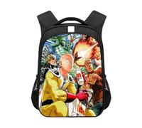 Xinchangda One Punch Man School Bag Backpack Anime Saitama/Tatsumaki/Genos Backpack Cute Students Schoolbag Anime Backpack for Kids Teens