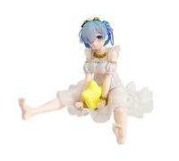 Xinchangda Rem Figure Anime Girl Statue Sitting Pose 13CM PVC Model Remu Action Figure Collectibles Desktop Ornaments Gifts