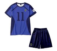 Xinchangda Rin Itoshi T-Shirt Shorts Set Isagi Yoichi Tracksuits Chigiri Hyoma T-Shirt Anime Bachira Meguru Tee Shirt Seishiro Nagi Pyjamas, Men Blue Jerseys T-Shirts Sommer Sports T-Shirts Shorts