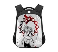 Xinchangda Seven Deadly Sins Backpack Meliodas Anime School Bag 3D Printed King Ban Casual Daypacks Travel Bag Canvas Backpack for Boys and Girls