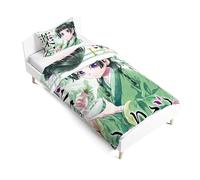 Xinchangda The Apothecary Diaries Bed Set Kid Single Bedding Set Jinshi Maomao 3D Printed Anime Bed Set Cartoon Duvet Cover and Pillowcase 135 * 200CM