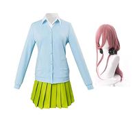 Xinchangda The Quintessential Quintuplets Cosplay Costume for Women Anime Nakano Miku Cosplay Outfit for Halloween Christmas Party