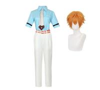 Xinchangda Toilet-Bound Hanako-kun Cosplay Costume,Minamoto Kou/Yashiro Nene Anime Role-Playing Uniform Set Suit Shirt Dress Wig for Halloween Carnival Party