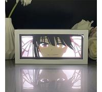Xinchangda Tokisaki Kurumi Night Light Date A Live Anime Painting Light 3D Paper Sculpture Night Lamp Desktop Decoration Bedroom Ornaments Collections