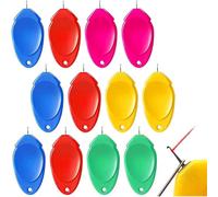 XINCHENG 10 Pieces Needle Threader, Plastic Sewing Needle Threader, Oval Plastic Needle Threader Hand Sewing Tool, Thumb Shape Simple Threading Machine Needle Threader