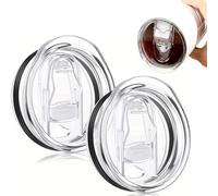 XINCHENG 2Pcs 20oz Tumbler Lid Replacement, Leak Proof Stanley Cup Lid, Travel Spill Proof Cup Lids, Tumbler Lid Cup Covers for Mouth Tumbler Cup