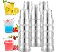 XINCHENG 50pcs Plastic 30ml Shot Glasses, Clear Stackable Reusable Party Cups for Weddings, Birthdays, Festivals