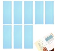 XINCHENG 8Pcs Reading Ruler for Dyslexia, Coloured Overlays for Dyslexia, Guided Reading Strips, Reading Ruler for Dyslexia for Children to Reduce Visual Stress