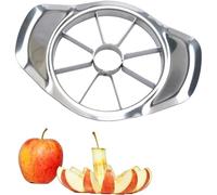 XINCHENG Stainless Steel Apple Cutter with 8 Sharp Blades, Heavy Duty Fruit Slicer Divider with Non-Slip Handles, Apple Slicer Cutter & Corer for Apples, Pears and Onions (Silver)