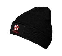 xinchenxin Resident Umbrella Evil Corp Symbol Knit Beanie Hats Man Womens Woolly Hat for All Season Beanie Hats Black