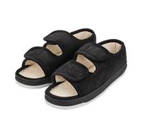 XINCHIA Diabetic Slippers for Women Men Extra Wide Fit Edema Swollen Slippers Adjustable Open Toe Surgical Shoes Anti-skid Breathable Orthopedic Footwear Memory Foam Soft Elderly Sandals Summer Shoes