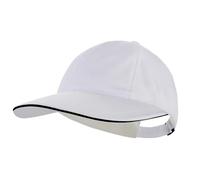 XINCHIA Kids Quick Dry Baseball Cap Children Solid Color Outdoor Sun Hat Summer UV Protection Visor Cap Wide Brim Ponytail Cap for Sports Football Tennis Travel Beach 3-8 Years Old Boys Girls White