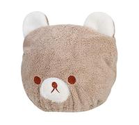 XINCHIA Kids Quick Dry Hair Towel Wrap Cap Cute Cartoon Bear Head Drying Wrap Hat Ultra Absorbent Turban Soft Velvet Bath Shower Sauna Head Towel Drying Cap Hat for Long Short Curly Straight Hair