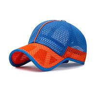 XINCHIA Kids Unisex Mesh Baseball Cap Blue, Light Grey, Beige - Summer Sports & Casual Cap - Quick Dry, Breathable, Sun Protection - Adjustable Size for Boys & Girls Aged 2-6