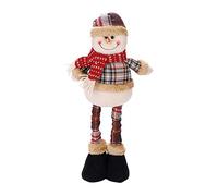 XINCHIA Large Christmas Doll Figurine 20'' Adjustable Telescopic Christmas Figures Decorations Standing Dolls Santa Claus Figurine Snowman Elk Doll Ornaments with Telescopic Legs Winter Table Decor