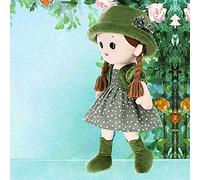 XINCHIA Plush Stuffed Rag Dolls Cute Soft Cartoon Rag Doll with Detachable Hat Skirt Companion Fairy Dolls Beautiful Table Decoration Plush Doll Fairy Tale Doll Ornament for Birthday Party