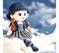 XINCHIA Plush Stuffed Rag Dolls Cute Soft Cartoon Rag Doll with Detachable Hat Skirt Companion Fairy Dolls Beautiful Table Decoration Plush Doll Fairy Tale Doll Ornament for Birthday Party