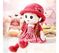 XINCHIA Plush Stuffed Rag Dolls Cute Soft Cartoon Rag Doll with Detachable Hat Skirt Companion Fairy Dolls Beautiful Table Decoration Plush Doll Fairy Tale Doll Ornament for Birthday Party
