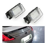 Xinctai LED License Plate Light Lamp Assembly Compatible with Nissan 350Z 370Z GTR Cube Leaf Versa Sentra & Infiniti G25 G35 G37 Q40 Q60