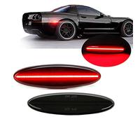 Xinctai LED Rear Fender Side Marker Light Turn Signal Lamp Compatible with Chevrolet Chevy Corvette C5 Z06 1997 1998 1999 2000 2001 2002 2003 2004 (Smoked Lens)