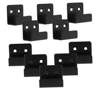 XINCXIN Heavy Duty Wall Hook，10pcs Tile Hook Black Flat Hooks Mirror Hanger for Display Bracket Hangers Brackets for and Picture Hanging