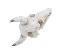 XINCXIN Resin Aquarium Cave Hideout，Bearded Dragon Tank Decor Cattle Skull Hideout for Reptiles Ideal for Turtles Lizards Snakes Landscape Ornament