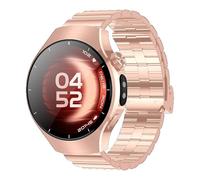 XINDADA 2025 New Hot Lady Bluetooth Watch Voice Assistant 1.32-inch IP68 Compass Positioning NFC Health Sport Monitor Wi5mini Smartwatch (Gold)