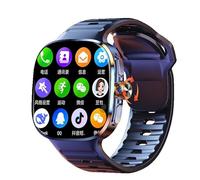 XINDADA 2025 New M99 Smartwatch 4G/5G SIM Card Android 10 Watch 2.4‘’ AMOLED Screen 2100mAh GPS WIFI NFC Downloadable smart watch (Black,8+128GB)