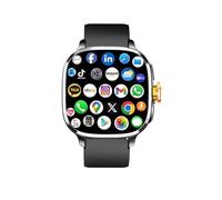XINDADA 5G Full Netcom S99 Smartwatch 5G With 2.4inch Amoled Screen 900W Rotating Camera WIFI GPS Position Compass NFC Bluetooth Smart Watch Men Women (Black,4GB 64GB)
