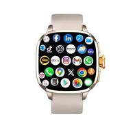 XINDADA 5G Full Netcom S99 Smartwatch 5G With 2.4inch Amoled Screen 900W Rotating Camera WIFI GPS Position Compass NFC Bluetooth Smart Watch Men Women (Silver,4GB 64GB)