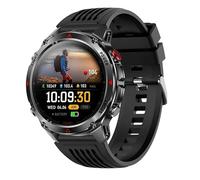 XINDADA HT37 Military Smart Watch Built-in GPS Positioning Compass Barometric Altimeter Flashlight Outdoors Sports Fitness Smartwatches (Black)