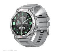 XINDADA Rugged Outdoor Sports KT85 Smartwatch 1.43" HD Touchscreen 525mAh Long Battery Life Fitness Tracker Calorie Distance Smart Watch (Silver)