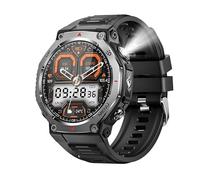 XINDADA Rugged Outdoor Sports KT85 Smartwatch 1.43" HD Touchscreen 525mAh Long Battery Life Fitness Tracker Calorie Distance Smart Watch (Black)