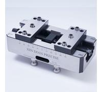 XinDianPAF 6.7 Inch (H77-L100) CNC Self Centering Vise, With an opening of 4 Inch, can be added with jaws for clamping according to the workpiece.