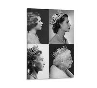 XINDIMAMA Queen Elizabeth II Young Poters Poster Painting Canvas Wall Art Living Room Posters Painting 12x18inch(30x45cm)