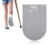 Xindojuz 1 PCS Cast Sock Cover for Foot, Adjustable Drawstring Leg Cast Sock, Toe Leg Casts Covers Wound Protector Below The Knee, Plaster Warm Casts Sleeve for Men and Women（Grey, 36×25 cm）