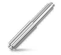 Xindojuz 1 PCS Toilet Paper Holder Replacement Rod, ABS Plastic Toilet Paper Spring Rod, Universal Toilets Papers Roller Replacement Loaded Roller Bathroom Accessories (11 cm - 17 cm, Silver)