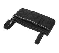 Xindojuz 2 PCS Wheelchair Bag, Wheelchair Pouch Side Pocket with Cup Holder, Wheelchairs Bags to Hang on Back, Wheelchairs Armrest Accessories for Walkers, Rollators, Mobility Scooters (Black)